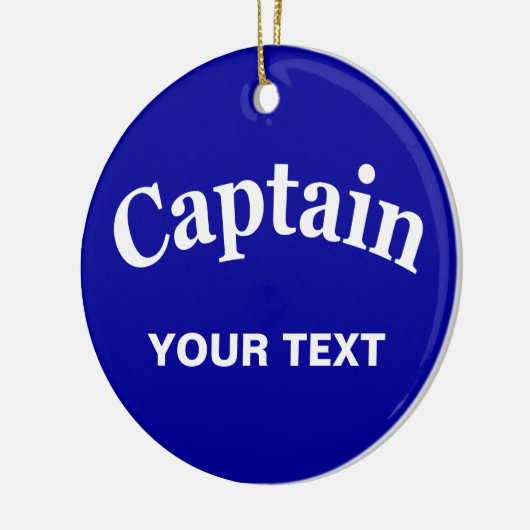 AANGEPASTE CAPTAE KERAMISCH ORNAMENT (Links)