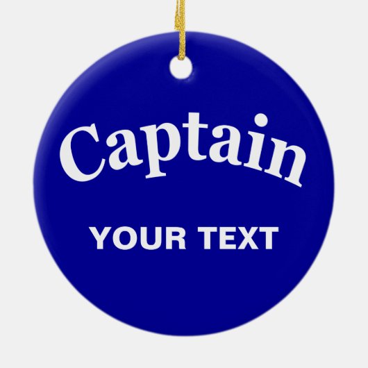 AANGEPASTE CAPTAE KERAMISCH ORNAMENT (Achterkant)