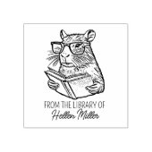 Aangepaste Capybara-bibliotheek Rubberstempel (Afrduk)