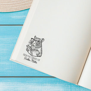 Aangepaste Capybara-bibliotheek Rubberstempel