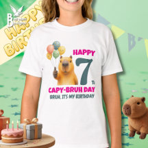 Aangepaste Capybara GELUKKIGE CAPYBRUH DAG 7e Verj