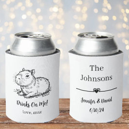 Aangepaste Capybara Huwelijk Blikjeskoeler