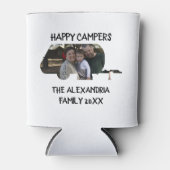 Aangepaste caravan familiefotogelukkige campers blikjeskoeler (Voorkant)