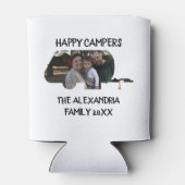Aangepaste caravan familiefotogelukkige campers blikjeskoeler (Achterkant)