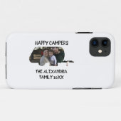 Aangepaste caravan familiefotogelukkige campers Case-Mate iPhone case (Achterkant (horizontaal))