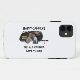 Aangepaste caravan familiefotogelukkige campers Case-Mate iPhone case