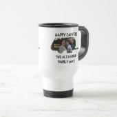 Aangepaste caravan familiefotogelukkige campers reisbeker (Voorkant rechts)