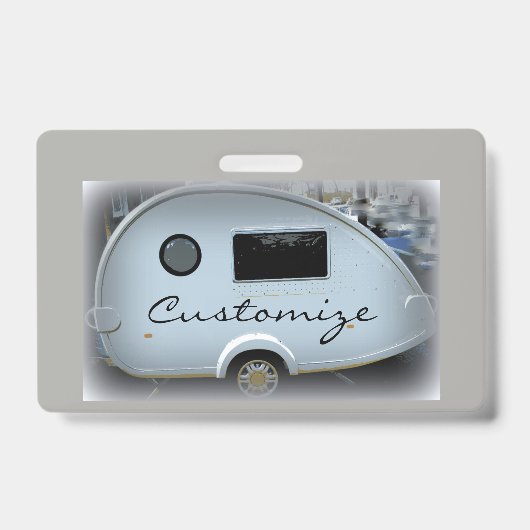 Aangepaste caravan traandrop camper  badge (Voorzijde)