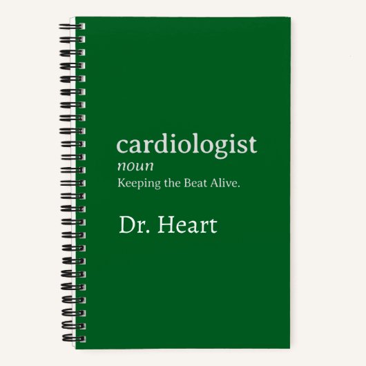 Aangepaste cardioloog grappig houden van de beat l notitieboek (Voorkant)