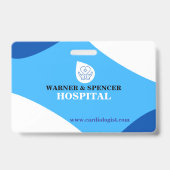 Aangepaste Cardioloog ID Badges Gepersonaliseerd (Achterkant)
