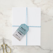 Aangepaste Caribische strand bedankt van koppel Cadeaulabel (Met Touw)