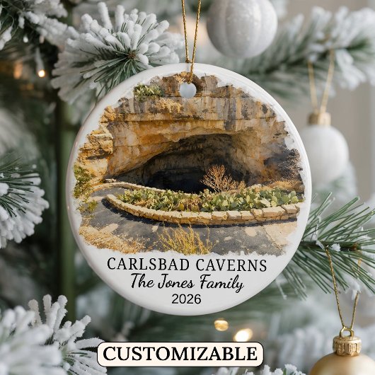 Aangepaste Carlsbad Caverns National Park, New Mex Keramisch Ornament