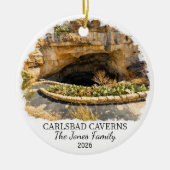 Aangepaste Carlsbad Caverns National Park, New Mex Keramisch Ornament (Voorkant)