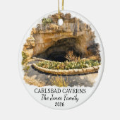 Aangepaste Carlsbad Caverns National Park, New Mex Keramisch Ornament (Links)