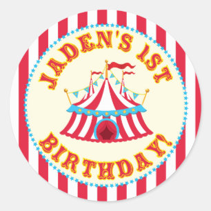 Aangepaste carnaval Sticker met aangepaste naam Ja