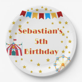 Aangepaste Carnaval Thema Verjaardagsfeest Papieren Bordje