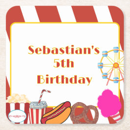 Aangepaste Carnaval Verjaardagsfeest Kartonnen Onderzetters