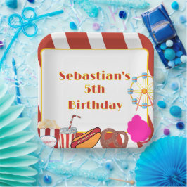 Aangepaste Carnaval Verjaardagsfeest Papieren Bordje