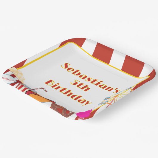 Aangepaste Carnaval Verjaardagsfeest Papieren Bordje (Gebogen)