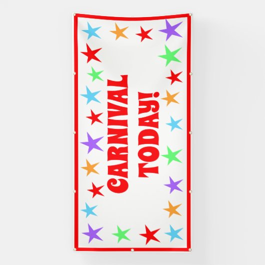 Aangepaste carnavalsbanner spandoek (Verticaal)