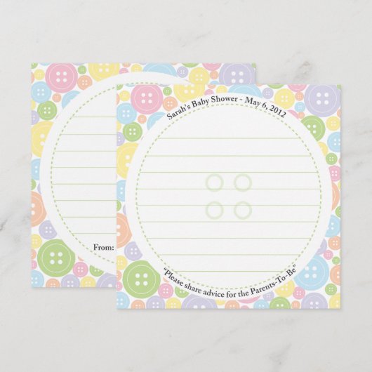 Aangepaste carol | Kute als Button | Advice-Kaart Advieskaart (Voorkant / Achterkant)