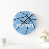 Aangepaste Carolina Blue/Light Blue Basketball-klo Grote Klok (Huis)