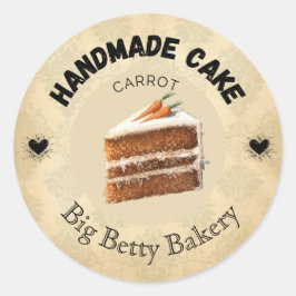 Aangepaste Carrot Cake Labels | Gepersonaliseerde 