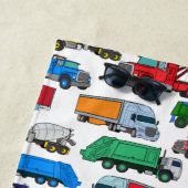 Aangepaste Cartoon-achtige truckillustraties Strandlaken (In situ)