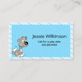 Aangepaste cartoon afspeeldatum contactkaartje