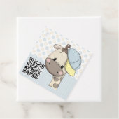 Aangepaste Cartoon Baby Giraffe Bedankjes Labels (In situ)