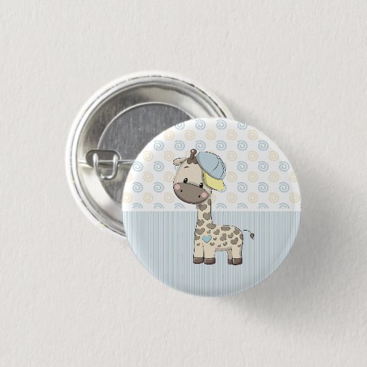 Aangepaste Cartoon Baby Giraffe Button (Voorkant /achterkant)