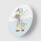 Aangepaste Cartoon Baby Giraffe Klok (Hoek)