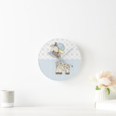 Aangepaste Cartoon Baby Giraffe Klok (Huis)