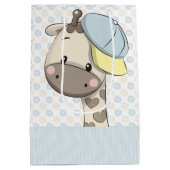 Aangepaste Cartoon Baby Giraffe Medium Cadeauzakje (Achterkant)