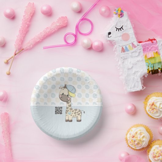 Aangepaste Cartoon Baby Giraffe Papier Bowl Papieren Kommen (Feest)
