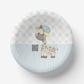 Aangepaste Cartoon Baby Giraffe Papier Bowl Papieren Kommen (Voorkant)