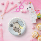 Aangepaste Cartoon Baby Giraffe Papieren Kommen (Feest)