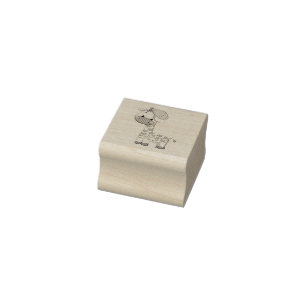 Aangepaste Cartoon Baby Giraffe Rubberstempel