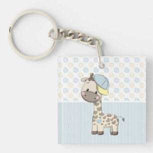 Aangepaste Cartoon Baby Giraffe Sleutelhanger