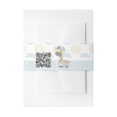 Aangepaste Cartoon Baby Giraffe Uitnodigingen Wikkel (Voorkant Voorbeeld)