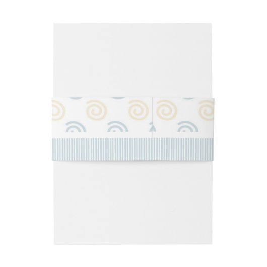 Aangepaste Cartoon Baby Giraffe Uitnodigingen Wikkel (Achterkant Voorbeeld)