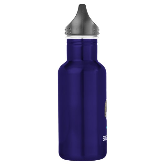 Aangepaste Cartoon blauw-gepoot Booby Bird Waterfles (Links)