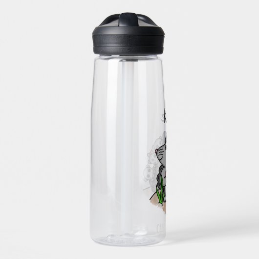 Aangepaste Cartoon egel Waterfles (Voorkant)