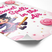 Aangepaste Cartoon Heks & Snoep Sky Wall Art Print Foto Afdruk (Hoek)