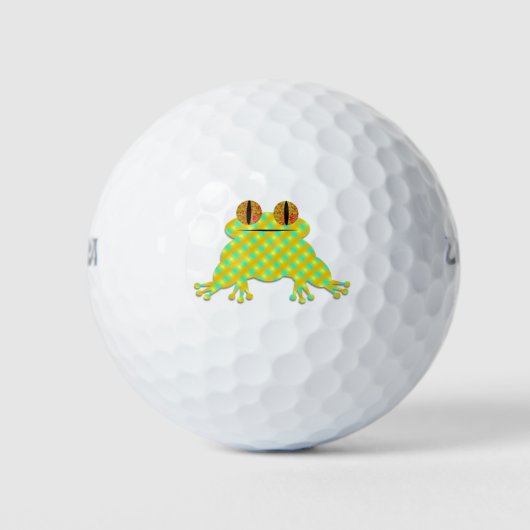 Aangepaste Cartoon Kikker Golfballen (Voorkant)