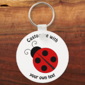 Aangepaste Cartoon Ladybug Sleutelhanger (Voorkant)