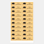 Aangepaste cartoon neushoornkever labels (Vel)