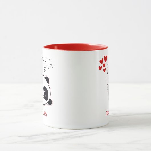 Aangepaste cartoon schattige Panda Koffie Mok (Midden)