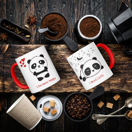 Aangepaste cartoon schattige Panda Koffie Mok
