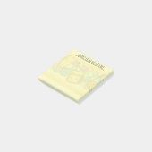 Aangepaste Cartoon School Supply Pattern Post-it Post-it® Notes (Schuin)